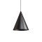 Suspension Redo Konos, metal, matt black, 1XE27, D.35 cm