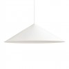 Suspension Redo Konos, metal, matt white, 1XE27, D.75 cm