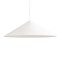 Suspension Redo Konos, metal, matt white, 1XE27, D.75 cm