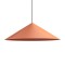 Suspension Redo Konos, metal, matt auburn, 1XE27, D.75 cm