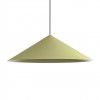 Suspension Redo Konos, metal, matt olive, 1XE27, D.75 cm