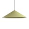 Suspension Redo Konos, metal, matt olive, 1XE27, D.75 cm