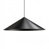 Suspension Redo Konos, metal, matt black, 1XE27, D.75 cm