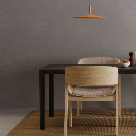 Suspension Redo Kai, metal, matt auburn, LED, 16W, 1150 lumens, warm white 3000K, D.40 cm