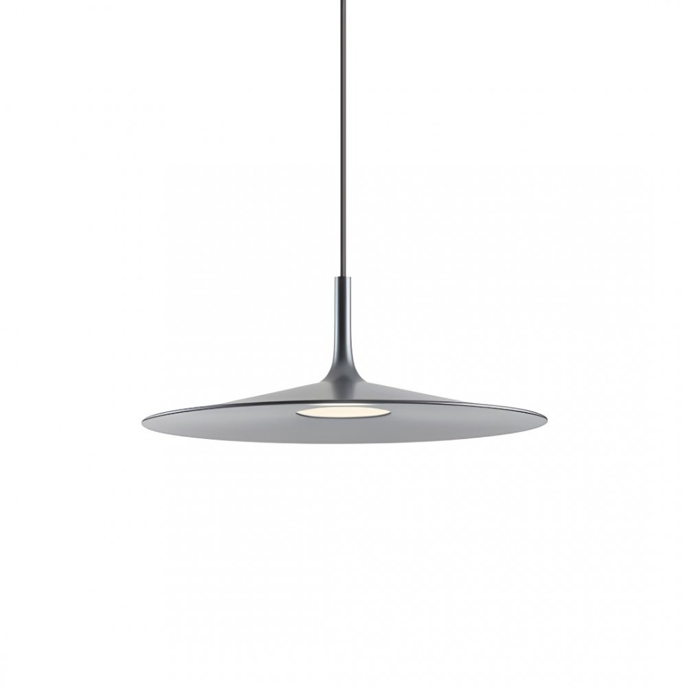 Suspension Redo Kai, metal, gunmetal, LED, 16W, 1150 lumens, warm white 3000K, D.40 cm