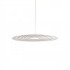 Suspension Redo Lake, metal, matt white, LED, 13W, 723 lumens, warm white 3000K, D.50 cm