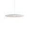 Suspension Redo Lake, metal, matt white, LED, 13W, 723 lumens, warm white 3000K, D.50 cm