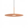 Suspension Redo Lake, metal, matt auburn, LED, 13W, 723 lumens, warm white 3000K, D.50 cm
