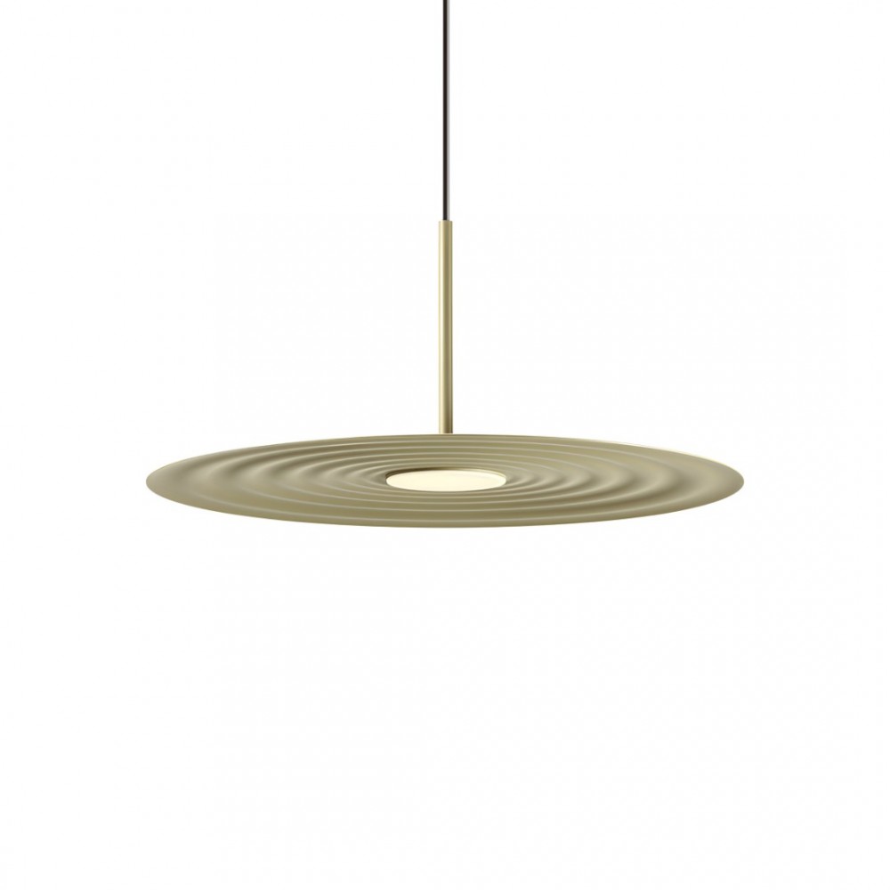 Suspension Redo Lake, metal, matt olive, LED, 13W, 723 lumens, warm white 3000K, D.50 cm