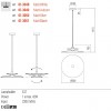 Suspension Redo Gunnar, metal, matt white, 1XE27, D.50 cm