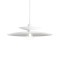 Suspension Redo Gunnar, metal, matt white, 1XE27, D.50 cm
