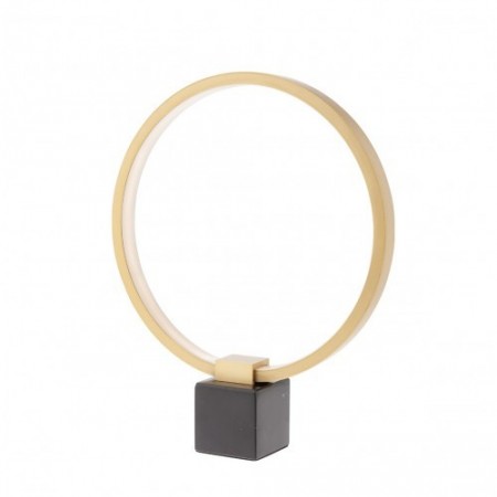 Table lamp Smarter Ado, metal, matt gold/black, LED, 12W, 650 lumens, warm white 3000K, H.37 cm