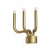 Wall lamp Redo Luxor, metal, matt gold, dimmable, LED, 12W, 1063 lumens, warm white 3000K, H.31 cm