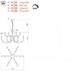 Chandelier Redo Luxor, metal, glossy red, dimmable, LED, 54W, 4605 lumens, warm white 3000K, D.75 cm