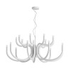 Chandelier Redo Luxor, metal, glossy white, dimmable, LED, 81W, 6083 lumens, warm white 3000K, D.96 cm