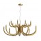 Chandelier Redo Luxor, metal, matt gold, dimmable, LED, 81W, 6083 lumens, warm white 3000K, D.96 cm