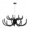 Chandelier Redo Luxor, metal, glossy black, dimmable, LED, 81W, 6083 lumens, warm white 3000K, D.96 cm