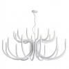 Chandelier Redo Luxor, metal, glossy white, dimmable, LED, 108W, 8132 lumens, warm white 3000K, D.125 cm