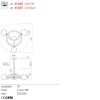 Suspension Redo Confusio, metal, glass, sand black, 3XE14, D.76 cm