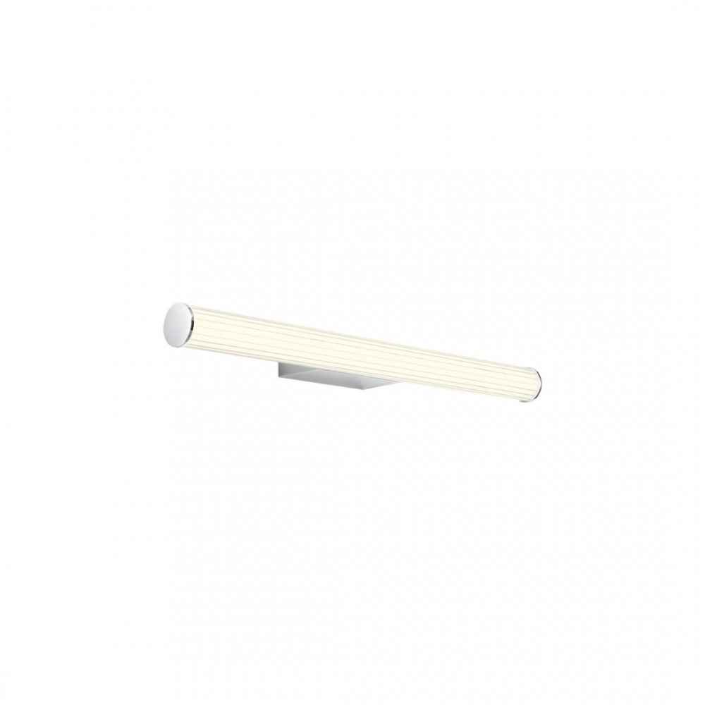 Wall lamp Redo Dizzy, metal, chrome, LED CCT, 12W, 1215 lumens, 3000K/4000K, L.60 cm, IP44