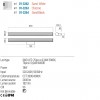 Wall lamp Redo Dizzy, metal, chrome, LED CCT, 18W, 1821 lumens, 3000K/4000K, L.90 cm, IP44