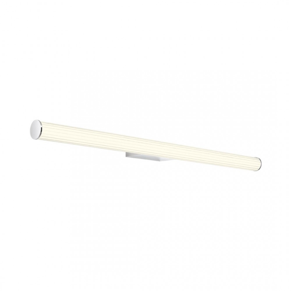 Wall lamp Redo Dizzy, metal, chrome, LED CCT, 18W, 1821 lumens, 3000K/4000K, L.90 cm, IP44