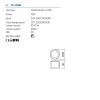 Ceiling lamp Redo Naji, metal, glass, chrome, LED CCT, 12W, 698 lumens, 3000K/4000K, D.23 cm