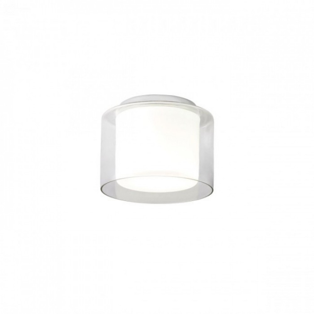 Ceiling lamp Redo Naji, metal, glass, chrome, LED CCT, 12W, 698 lumens, 3000K/4000K, D.23 cm