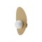 Wall lamp Redo Cody, metal, sand black/matt gold, LED, 11W, 655 lumens, warm white 3000K, H.28 cm