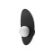 Wall lamp Redo Cody, metal, sand black, LED, 11W, 655 lumens, warm white 3000K, H.28 cm