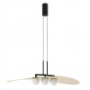 Suspension Redo Cody, metal, sand black/matt gold, LED, 28W, 1600 lumens, warm white 3000K, D.85 cm