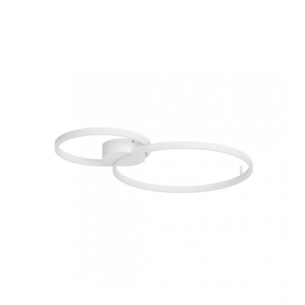 Ceiling lamp Redo Orbit, metal, sand white, dimmable, LED CCT, 63W, 5632 lumens, 3000K/4000K, L.87 cm
