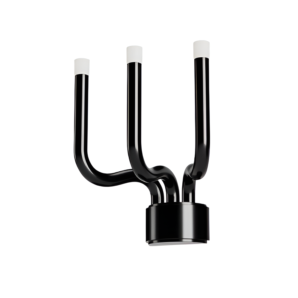 Wall lamp Redo Luxor, metal, glossy black, dimmable, LED, 12W, 1063 lumens, warm white 3000K, H.31 cm