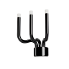 Wall lamp Redo Luxor, metal, glossy black, dimmable, LED, 12W, 1063 lumens, warm white 3000K, H.31 cm