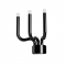 Wall lamp Redo Luxor, metal, glossy black, dimmable, LED, 12W, 1063 lumens, warm white 3000K, H.31 cm