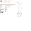 Suspension Redo Cody, metal, glass, sand black/matt gold, LED, 11W, 655 lumens, warm white 3000K, D.18 cm