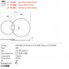 Ceiling lamp Redo Orbit, metal, bronze, dimmable, LED CCT, 88W, 7819 lumens, 3000K/4000K, L.126 cm