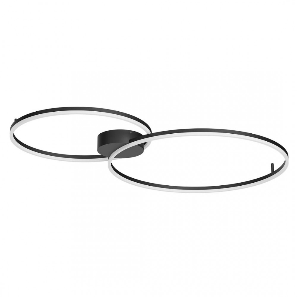 Ceiling lamp Redo Orbit, metal, sand black, dimmable, LED CCT, 88W, 7819 lumens, 3000K/4000K, L.126 cm