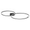 Ceiling lamp Redo Orbit, metal, sand black, dimmable, LED CCT, 88W, 7819 lumens, 3000K/4000K, L.126 cm