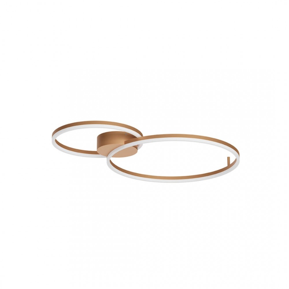 Ceiling lamp Redo Orbit, metal, bronze, dimmable, LED CCT, 63W, 5632 lumens, 3000K/4000K, L.87 cm
