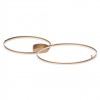 Ceiling lamp Redo Orbit, metal, bronze, dimmable, LED CCT, 88W, 7819 lumens, 3000K/4000K, L.126 cm