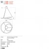 Suspension Redo Storm, metal, sand black, dimmable, LED CCT, 60W, 4544 lumens, 3000K/4000K/6000K, D.80 cm