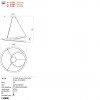 Suspension Redo Storm, metal, sand black, dimmable, LED CCT, 72W, 5715 lumens, 3000K/4000K/6000K, D.100 cm