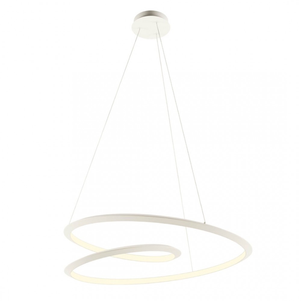 Suspension Redo Storm, metal, sand white, dimmable, LED CCT, 72W, 5715 lumens, 3000K/4000K/6000K, D.100 cm