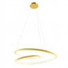 Suspension Redo Storm, metal, matt gold, dimmable, LED CCT, 72W, 5715 lumens, 3000K/4000K/6000K, D.100 cm