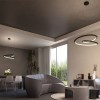 Suspension Redo Storm, metal, sand black, dimmable, LED CCT, 72W, 5715 lumens, 3000K/4000K/6000K, D.100 cm