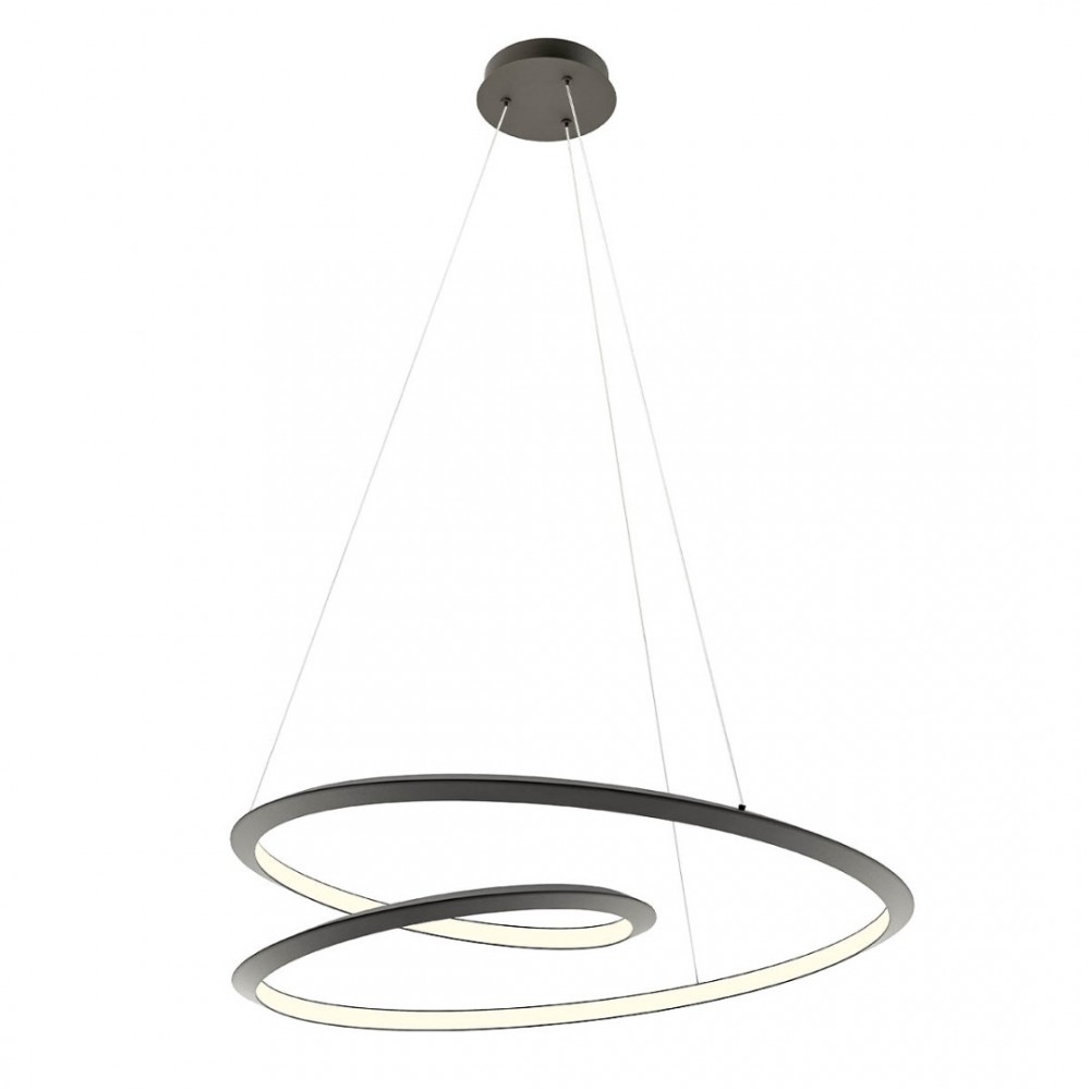 Suspension Redo Storm, metal, sand black, dimmable, LED CCT, 72W, 5715 lumens, 3000K/4000K/6000K, D.100 cm