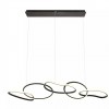 Suspension Redo Bias, metal, sand black, LED CCT, 120W, 9433 lumens, 3000K/4500K/6500K, L.150 cm