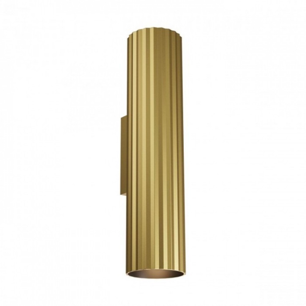 Wall lamp Redo Delphi, metal, matt gold, 2XGU10, H.30 cm
