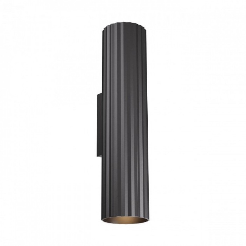 Wall lamp Redo Delphi, metal, sand black, 2XGU10, H.30 cm
